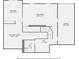 Detailed floor plan showcasing the layout of the house, including the bedroom, Gathering room, and garage at 1872 Lake Lucerne Sw Dr, Lilburn, GA 30047