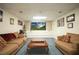 Finished basement with comfortable seating, tv, and decor at 4080 Birch Bark Way, Douglasville, GA 30135