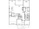 First floor plan showcasing kitchen, living room, primary bedroom, study, and two-car garage at 5349 Memento Trace, Cumming, GA 30040