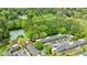 Aerial view showcasing the community's beautiful landscape, amenities, and surrounding lush greenery at 12 Valley Forge Nw Pl # 215, Atlanta, GA 30318