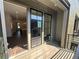 Balcony with a view of a kitchen and an adjacent outdoor area with railings at 123 Beardon Circle # 159, Atlanta, GA 30316