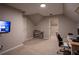 Office with a TV and shoe rack, neutral walls and carpets, and a comfortable desk at 5713 Brynwood Nw Cir, Acworth, GA 30101