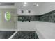 Modern shower with marble accents, dual shower heads, and a built-in bench at 6048 Golf View Xing, Locust Grove, GA 30248