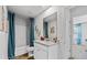 Clean bathroom with granite countertop and shower-tub combo at 669 Egrets Lot 56 Lndg, Covington, GA 30014