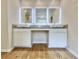 A double vanity features granite countertops and vessel sinks at 679 Egrets Landing Lot 57, Covington, GA 30014