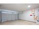 Spacious garage with ample room for parking and storage, featuring a modern garage door at 11569 Kimberly Way # 26, Hampton, GA 30228