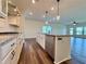 Kitchen island with stainless steel appliances at 5515 Allegre Pl, Cumming, GA 30028