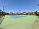 Community tennis courts with a green and blue surface at 5515 Allegre Pl, Cumming, GA 30028