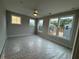 Bright bedroom with neutral walls, a ceiling fan, and multiple windows at 455 Firefly Cir # 39, Alpharetta, GA 30009