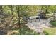 Aerial view of the screened-in porch, patio, and lush backyard at 2210 Leafmore Dr, Decatur, GA 30033