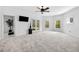 Spacious bonus room featuring plush carpeting, neutral walls and a ceiling fan at 1660 Norris Landing Dr, Snellville, GA 30039