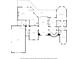 Detailed floor plan showcasing the layout of the home, including the primary bedroom, living room, and kitchen at 1660 Norris Landing Dr, Snellville, GA 30039