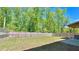 Large, well-maintained backyard with a lush green lawn, bordered by a wood fence, and a covered patio at 1835 Wellston Dr, Lawrenceville, GA 30043