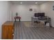 Functional basement office area with a desk and stairs, offering a private workspace at 2295 Piedmont Ridge Ct, Marietta, GA 30062