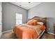 Bedroom complete with a bed, plush carpet, and a bright window providing lots of natural light at 256 Bollen Ln, Hiram, GA 30141