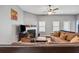Comfortable living room with plush seating, fireplace, and plenty of natural light at 256 Bollen Ln, Hiram, GA 30141
