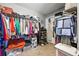Organized walk-in closet with clothing racks, shelving, and ample storage space at 256 Bollen Ln, Hiram, GA 30141