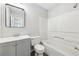 Bathroom featuring a vanity, mirror, toilet, and bath and shower at 3479 Portsmouth Cir, Lithonia, GA 30038