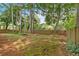 Spacious backyard with lush grass and a wooden fence, providing privacy at 4508 Club House Dr, Marietta, GA 30066