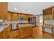 Bright kitchen boasting a center island, stainless appliances, custom cabinets, and granite countertops at 4508 Club House Dr, Marietta, GA 30066
