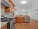 Gas range stove and countertop in kitchen area at 4508 Club House Dr, Marietta, GA 30066