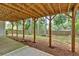 View of the under deck area, showcasing the support structure and landscaping at 4508 Club House Dr, Marietta, GA 30066
