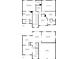 Complete floorplan displaying both first and second floor layouts of the house at 7228 Silverleaf Cir, Fairburn, GA 30213