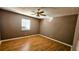 Bedroom with hardwood floors and a ceiling fan at 2388 Lawrenceville Hwy # D, Decatur, GA 30033