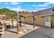 Backyard patio area with a pergola and an in-ground pool at 40 L Z Jackson Road, Bowdon, GA 30108