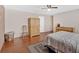 Bedroom showcasing wood floors, neutral walls, and a comfy rug at 40 L Z Jackson Road, Bowdon, GA 30108