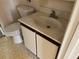 Simple bathroom featuring a sink with vanity and a toilet at 1477 Springleaf Se Cir, Smyrna, GA 30080