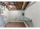 Unfinished basement area with wood-look flooring at 4170 N Quail N Dr, Douglasville, GA 30135