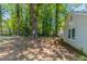 A sprawling backyard featuring mature trees, perfect for outdoor activities and enjoying nature at 5439 Farmview Close, Stone Mountain, GA 30088