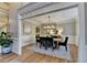 Elegant dining room featuring modern chandelier and sophisticated decor at 125 Stoney Ridge Dr, Alpharetta, GA 30022