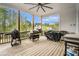 Spacious covered outdoor deck with multiple grills, perfect for entertaining and enjoying the outdoors at 3039 Malbec Vly, Acworth, GA 30101