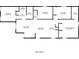 The floor plan has 3 bedrooms and 2 baths with a living room and a dining area at 2212 Butner Sw Rd, Atlanta, GA 30331