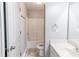 A full bathroom featuring a shower-tub combo and vanity at 498 Haven Ridge Dr, Stockbridge, GA 30281