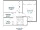 Detailed floor plan showing the layout of the top floor including bedrooms, laundry room and bathroom at 1846 Markone Nw St, Atlanta, GA 30318