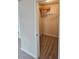 Empty closet with shelving and carpeted floors at 1750 Stone Meadow Rd, Lithonia, GA 30058