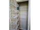 Walk in closet includes shelving and wire basket storage solutions at 1750 Stone Meadow Rd, Lithonia, GA 30058