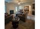 Cozy living room with fireplace, comfortable seating, and ample natural light at 1750 Stone Meadow Rd, Lithonia, GA 30058
