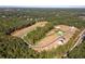 Aerial view of new home lots and wooded area, showcasing community development at 6108 Marigold Way, Atlanta, GA 30349