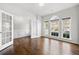 Bright office with hardwood floors, French doors, and lots of natural light from large windows at 667 Creswell Park, Smyrna, GA 30082