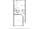This floor plan showcases a smart layout with an open kitchen, living area, garage, and a convenient half bath on the first floor at 11561 Kimberly Way, Hampton, GA 30228