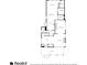 Detailed floor plan showcasing the layout of the home, highlighting the kitchen, living room, and Gathering room at 22 The Prado Ne, Atlanta, GA 30309