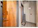 Hallway entrance featuring apartment door, welcome mat, and exit sign for easy navigation at 1596 Cleveland Ave # 204, Atlanta, GA 30344