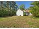 Expansive backyard with ample green space, bordered by mature trees for privacy and natural beauty at 280 Old Carrollton Rd, Carrollton, GA 30116
