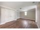 Bedroom featuring hardwood floors, with double closets at 5737 Russell Ct, Douglasville, GA 30135