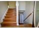 Inviting entryway featuring a staircase and coat closet at 20 Old Oak Ct, Covington, GA 30016