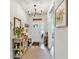 Well-decorated entryway with a console table, decorative mirror, and stylish lighting, offering a warm welcome at 173 Bramlett Ridge Dr, Dallas, GA 30157